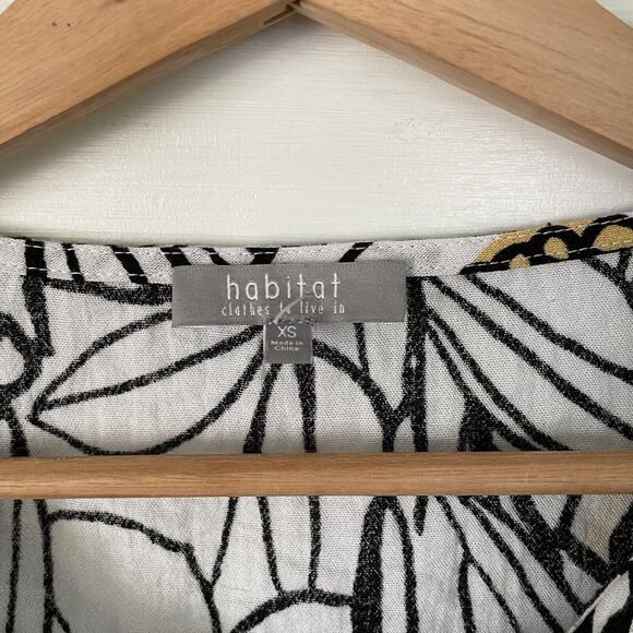 Habitat Clothes To Live In Floral Rusch Top Sz XS - Picture 6 of 9